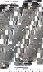 Electrical Wall Box: Steel, Rectangle, 4